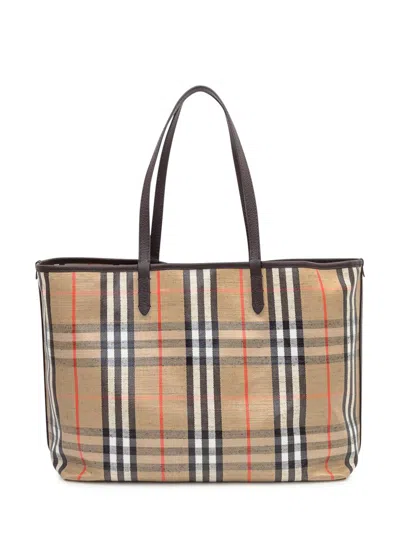 Burberry Highlands Medium Tote Bag In Brown