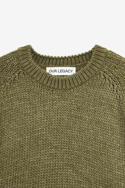 Our Legacy True Roundneck Knitwear In Green