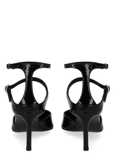 Hugo Boss Patent-leather Buckled Pumps In Black