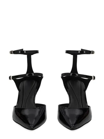 Hugo Boss Patent-leather Buckled Pumps In Black