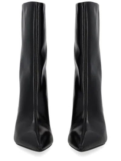 Hugo Boss 35mm Pointed-toe Leather Boots In Black