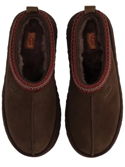 Ugg Suede Mule Slipper With Cushioned Eva Sole In Brown