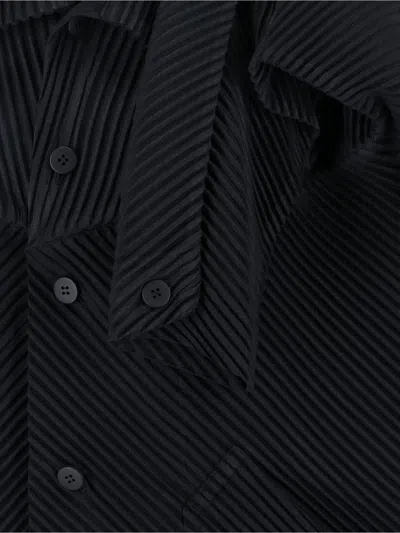 Issey Miyake 'monthly Colors: September' Jacket In Black