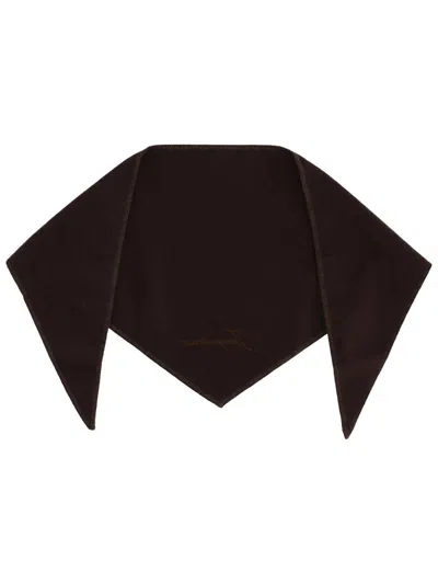 Jacquemus Cashmere Scarf In Brown