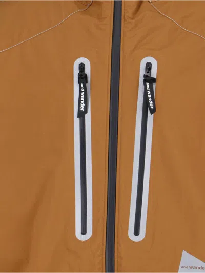 And Wander Pertex Shield Jacket In Brown
