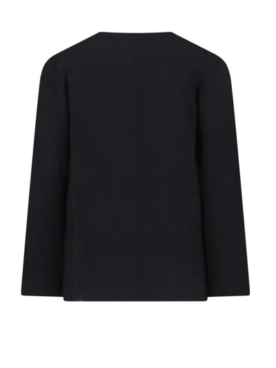Comme Des Garçons Homme Deux Wool Blend Sweater In Black