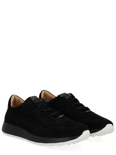 Tod's Red Dot Sneakers In Pashmy Suede In Black