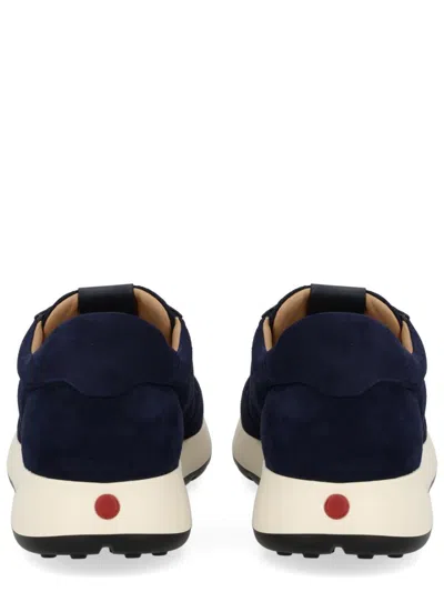 Tod's Low Top Sneakers With Rubber Sole And Suede Finish In Blue