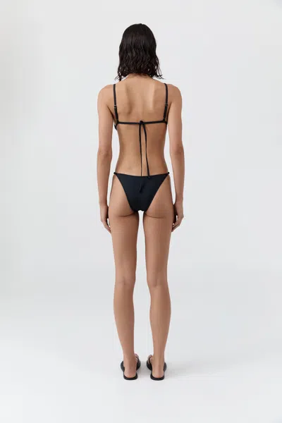 St Agni Triangle Bikini Top In Black