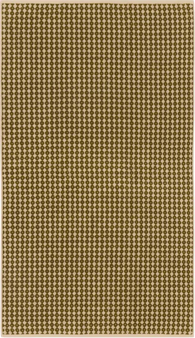 Autumn Sonata Beige & Khaki Alessandra Williams Edition Hanna Bath & Hand Towel Set In Green