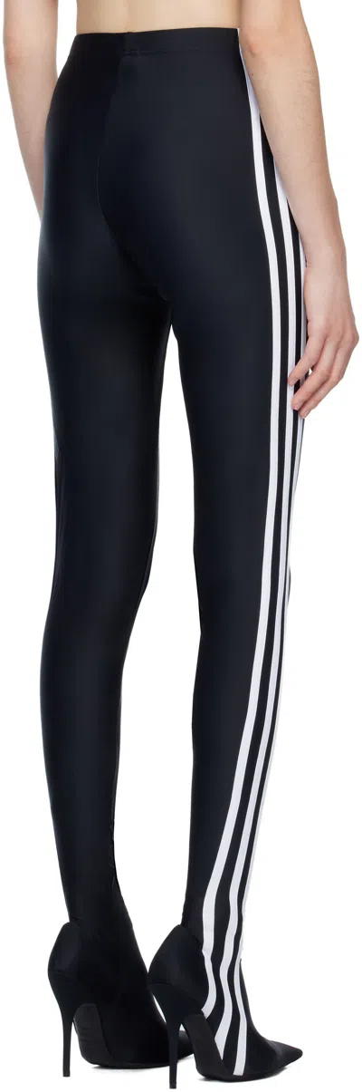 Balenciaga Black Adidas Originals Edition Pantaleggings In Black