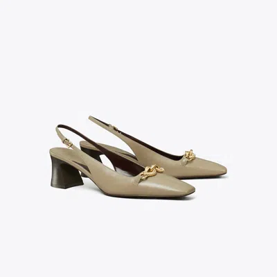 Tory Burch Jessa Heeled Slingback In Brown