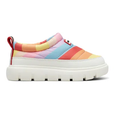Hunter Little Kids Cody Lug Sole Insulated Water Resistant Slip-on Shoes 12c Rainbow In Multi