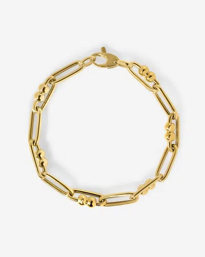 Ring Concierge Link Chain Bracelet In Gold