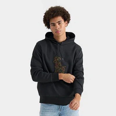 Polo Ralph Lauren Men's Camo Big Pony Double-knit Hoodie In Black