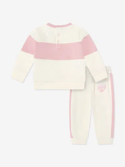 Guess Baby Girls Logo Tracksuit In Multi