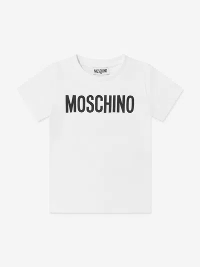 Moschino Logo Logo Short-sleeved T-shirt In White