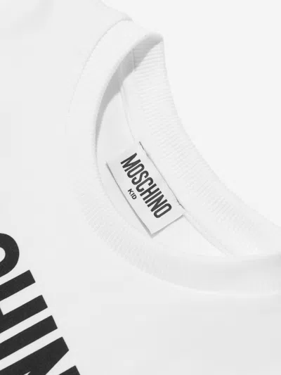 Moschino Logo Logo Short-sleeved T-shirt In White