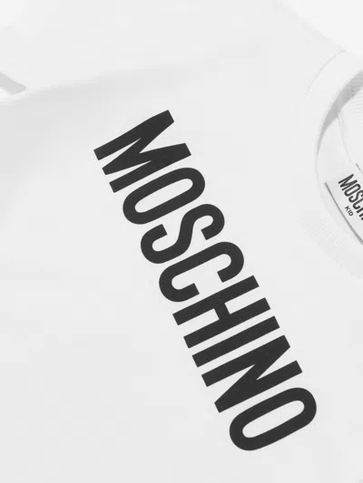 Moschino Logo Logo Short-sleeved T-shirt In White