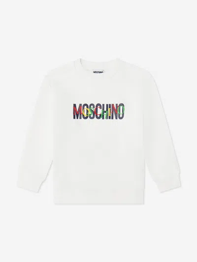 Moschino Kids Logo Tracksuit In White