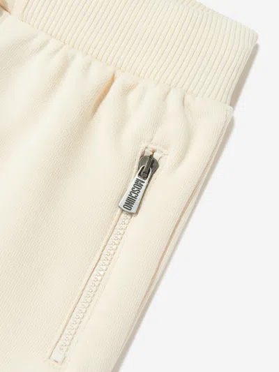 Moschino Kids Teddy Bear Logo Joggers In White