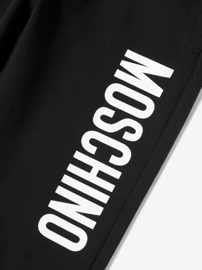 Moschino Kids Logo Joggers In Black