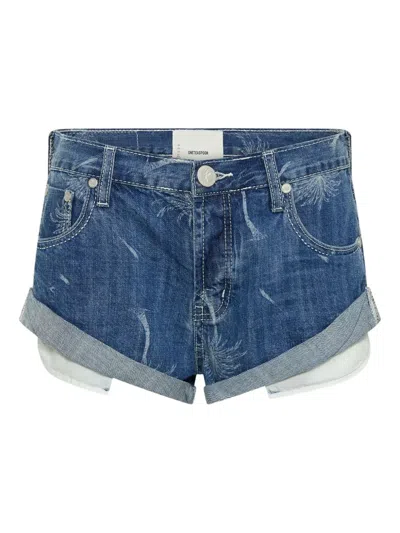 One Teaspoon Bandit Shorts In Blue