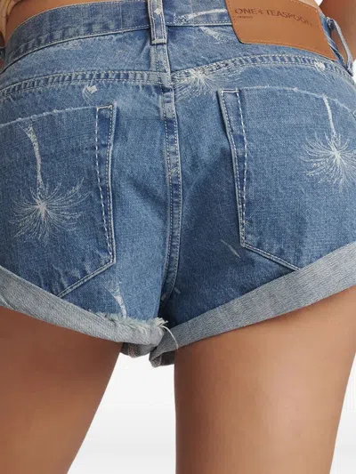 One Teaspoon Bandit Shorts In Blue