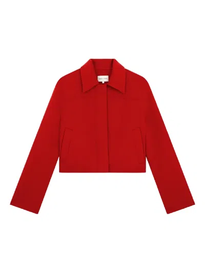 Loulou De Saison Zhanna Button Jacket In Red