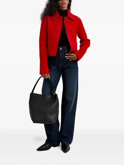 Loulou De Saison Zhanna Button Jacket In Red