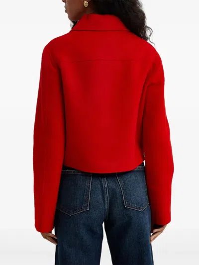 Loulou De Saison Zhanna Button Jacket In Red