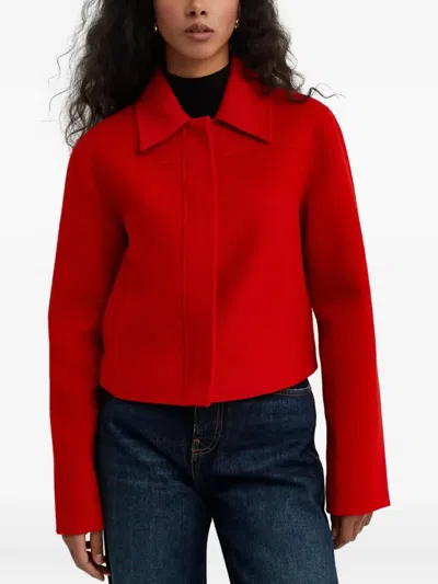 Loulou De Saison Zhanna Button Jacket In Red