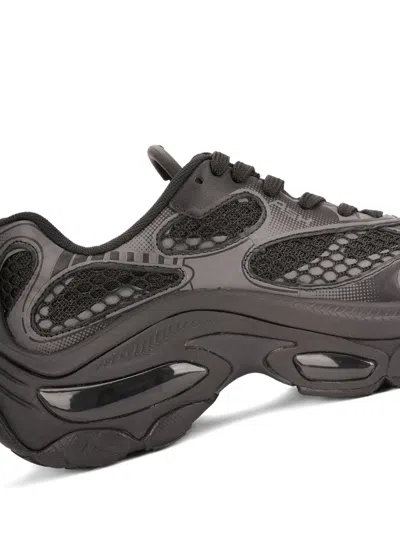 Ash Panelled Lace-up Sneakers In Black