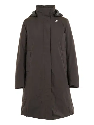 K-way Sonja Hooded Parka In Neutral