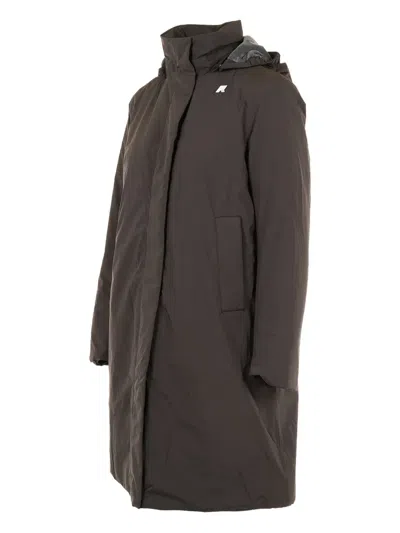 K-way Sonja Hooded Parka In Neutral