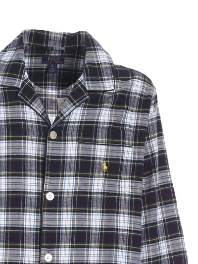 Polo Ralph Lauren Checked Pajama Set In Black