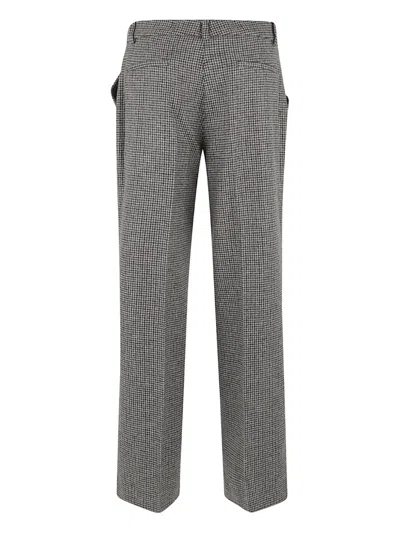P.a.r.o.s.h Checked Trousers In Gray