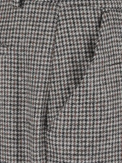 P.a.r.o.s.h Checked Trousers In Gray