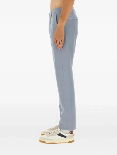 Hugo Boss Boss Water-repellent Regular Fit Pants In Blue