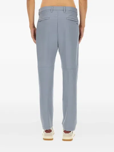 Hugo Boss Boss Water-repellent Regular Fit Pants In Blue