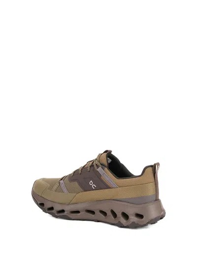 On Running Lace-up Logo-detail Sneakers In Green