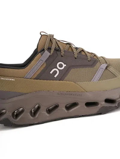 On Running Lace-up Logo-detail Sneakers In Green