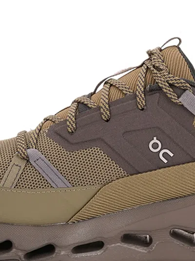 On Running Lace-up Logo-detail Sneakers In Green