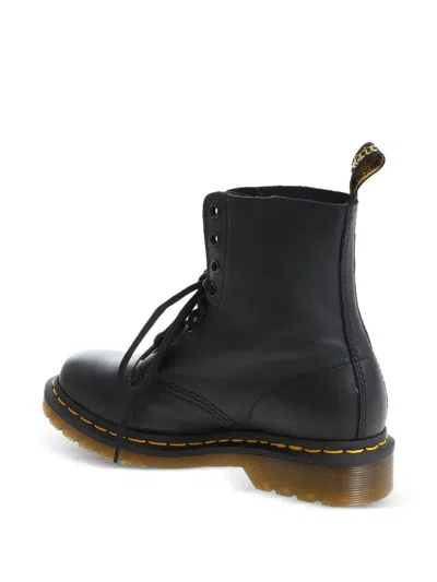 Dr. Martens Leder 1460 Serena Stiefeletten Mit Kunstfellfutter In Black