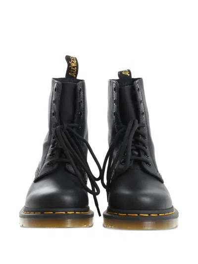 Dr. Martens Leder 1460 Serena Stiefeletten Mit Kunstfellfutter In Black