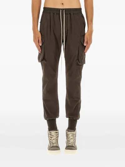 Rick Owens Drkshdw "mastodon Cut" Pants In Brown