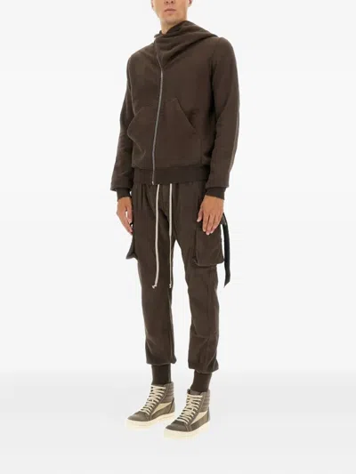 Rick Owens Drkshdw "mastodon Cut" Pants In Brown
