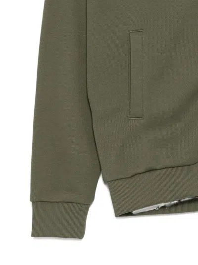 Fred Perry Logo-embroidered Jacket In Green