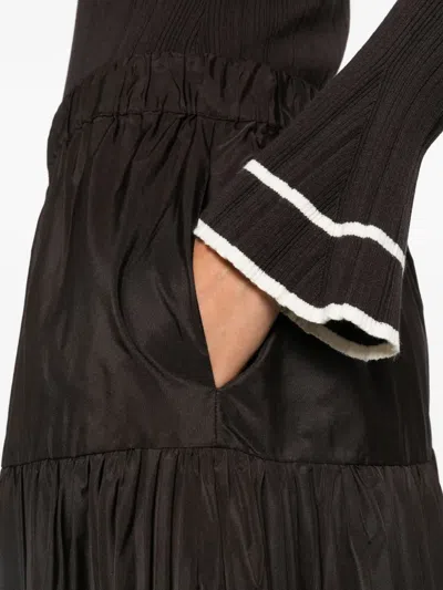 Twinset V-neck Top In Brown