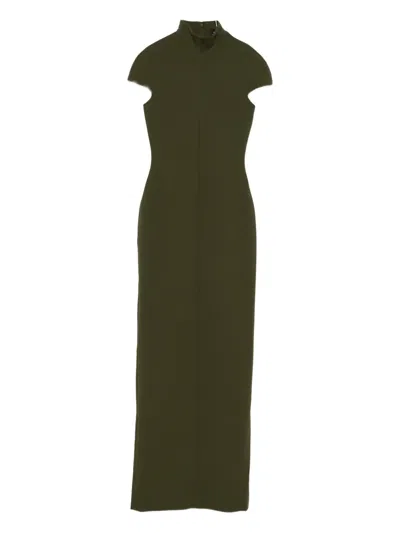 Solace London Lang Maxi Dress In Green